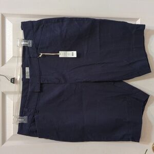 Dockers Women's Navy Pembroke Bermuda Shorts Size 16 - New